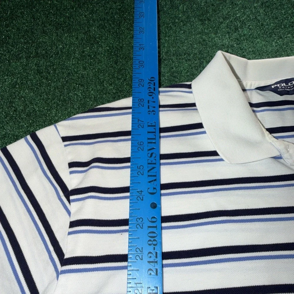Polo Golf Ralph Lauren Polo Men's Size XL Blue White Stripe Polo Shirt